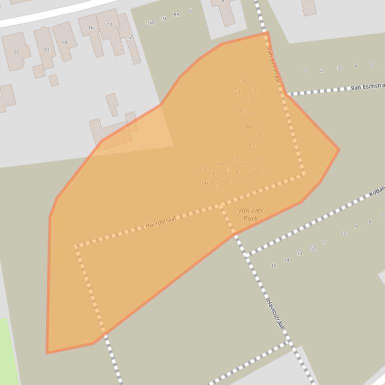 Kaart van postcodegebied 5175LC.