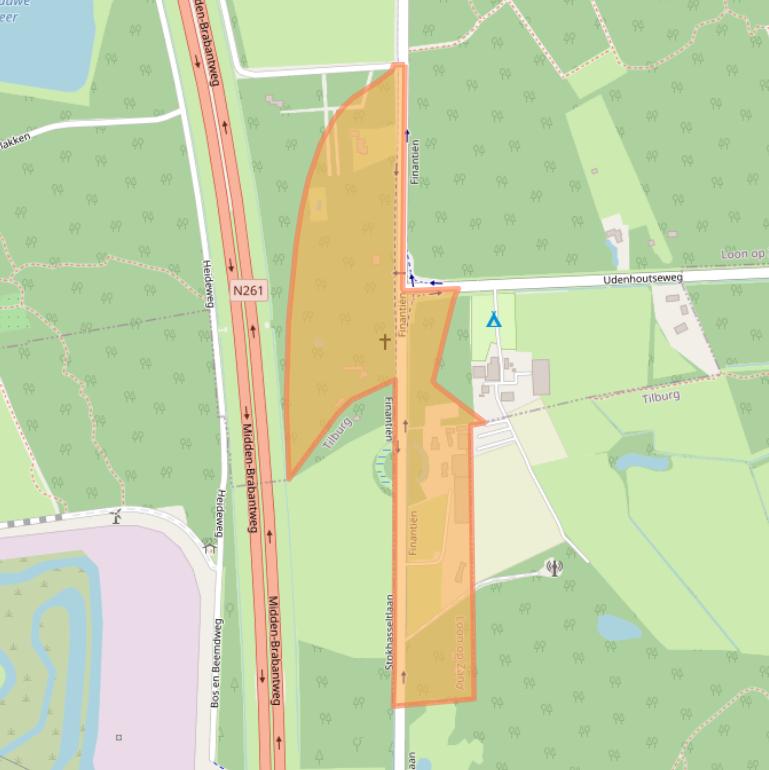 Kaart van postcodegebied 5175NW.