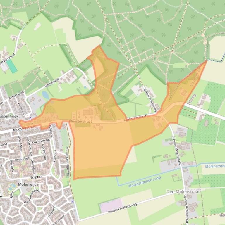 Kaart van postcodegebied 5175PB.