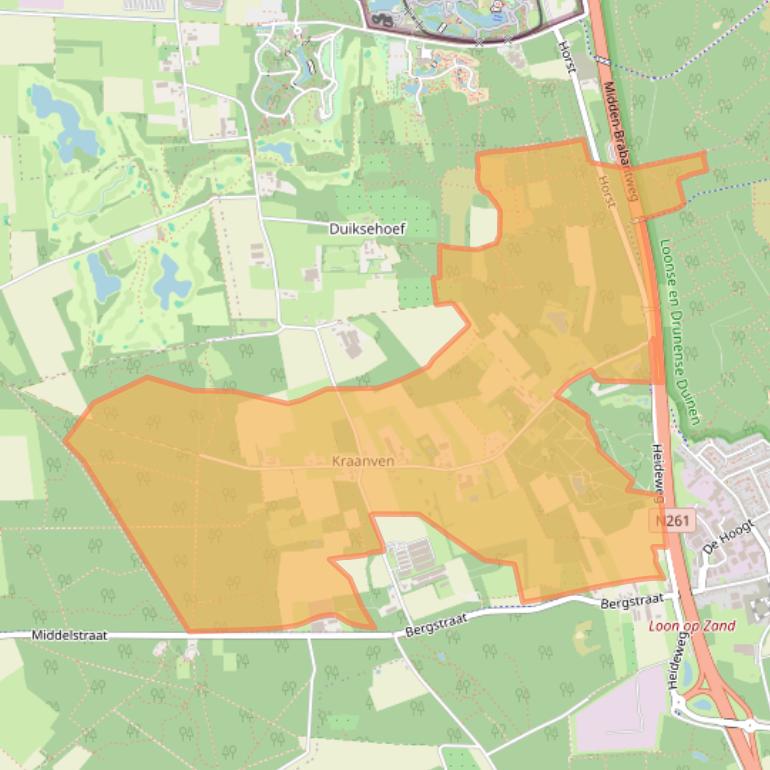 Kaart van postcodegebied 5175PE.