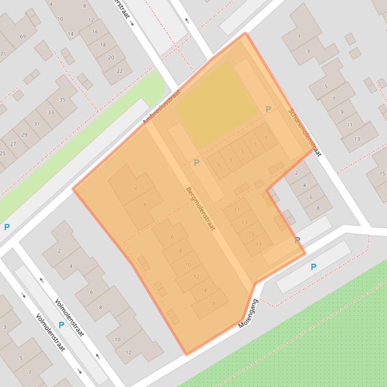 Kaart van postcodegebied 5175RX.