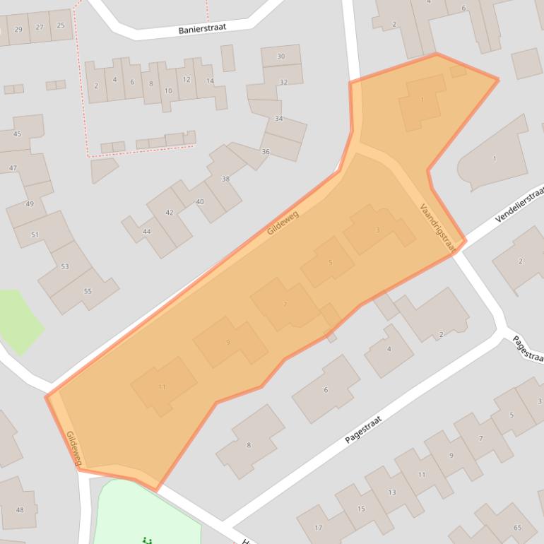 Kaart van postcodegebied 5175SG.