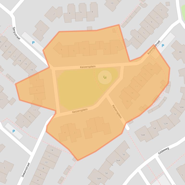 Kaart van postcodegebied 5175SL.