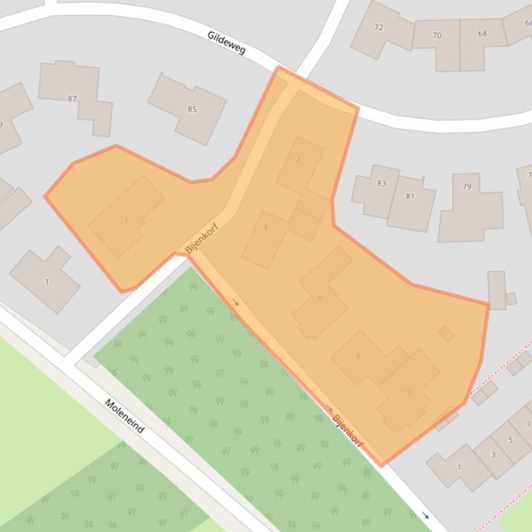 Kaart van postcodegebied 5175ST.