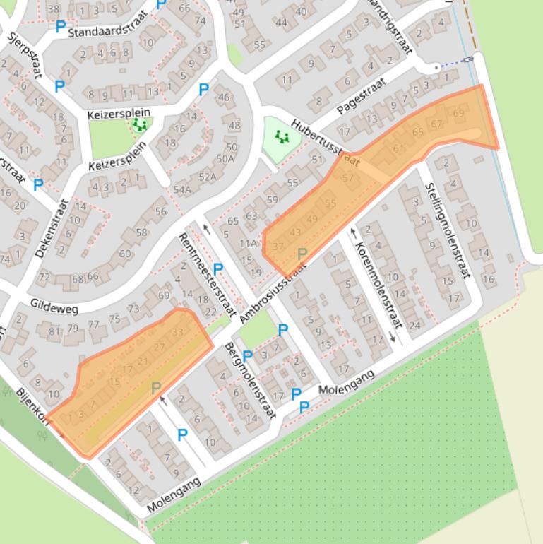 Kaart van postcodegebied 5175SV.