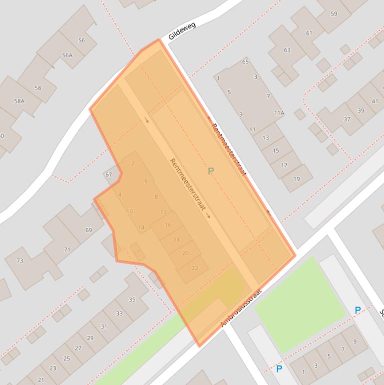 Kaart van postcodegebied 5175SZ.