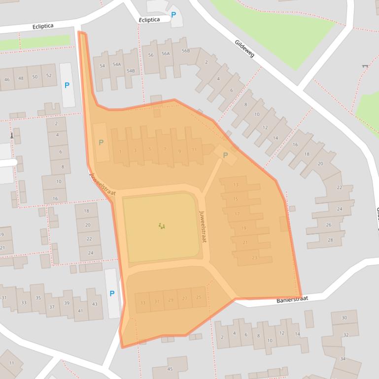 Kaart van postcodegebied 5175TB.