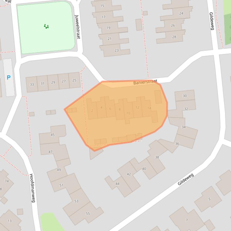 Kaart van postcodegebied 5175TN.