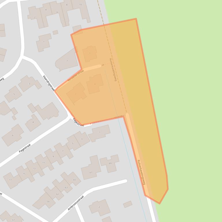 Kaart van postcodegebied 5175TX.