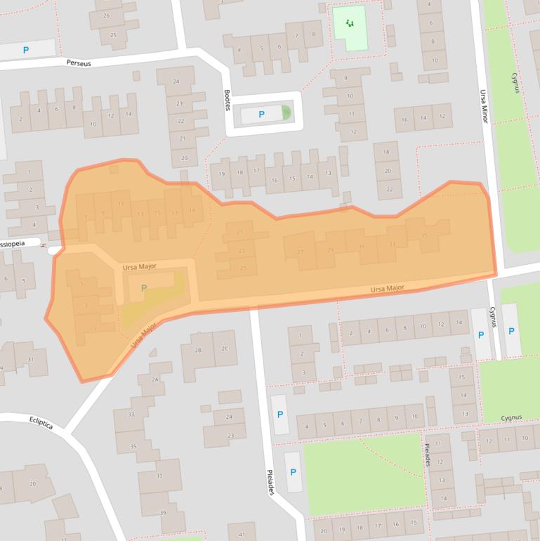 Kaart van postcodegebied 5175VK.