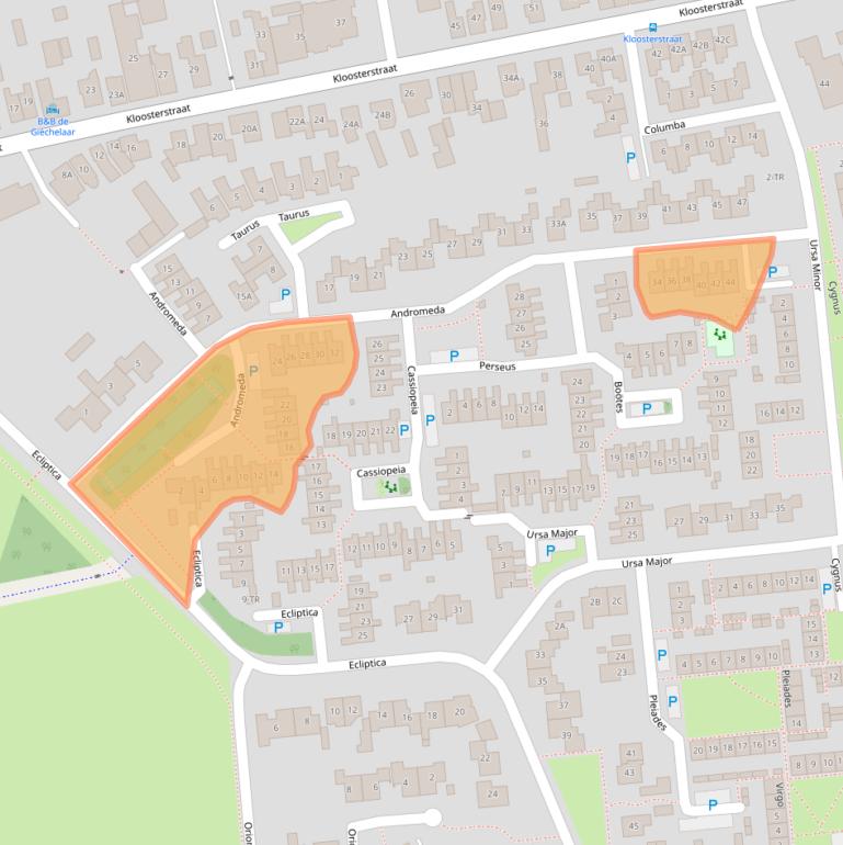 Kaart van postcodegebied 5175VL.