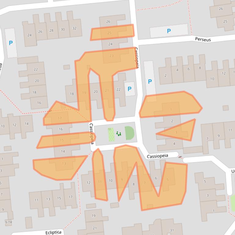 Kaart van postcodegebied 5175VP.