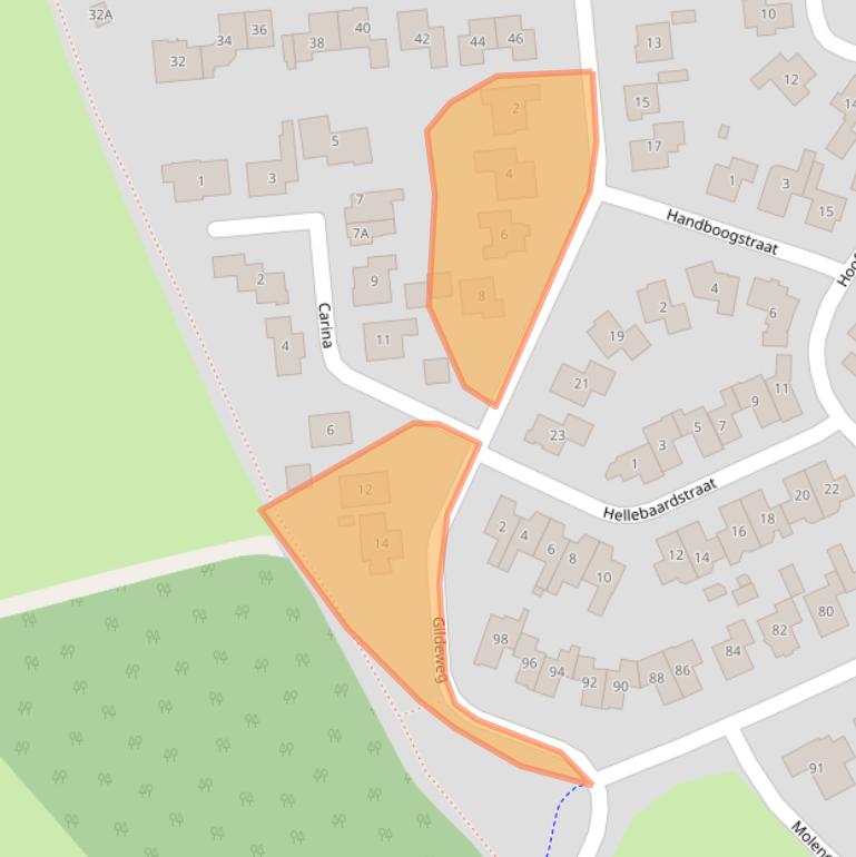 Kaart van postcodegebied 5175WS.