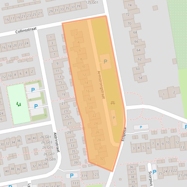 Kaart van postcodegebied 5175XC.