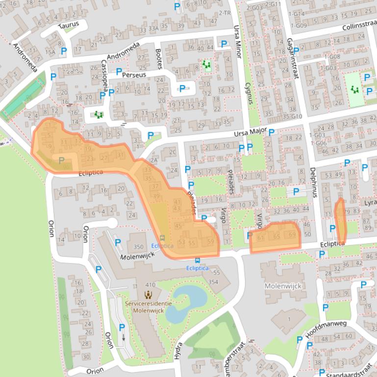 Kaart van postcodegebied 5175XG.