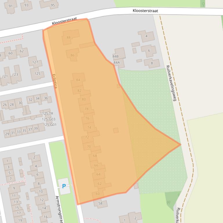 Kaart van postcodegebied 5175XK.