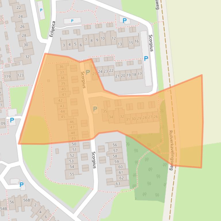 Kaart van postcodegebied 5175XN.
