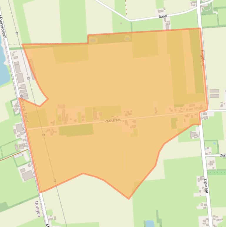 Kaart van postcodegebied 5176NE.