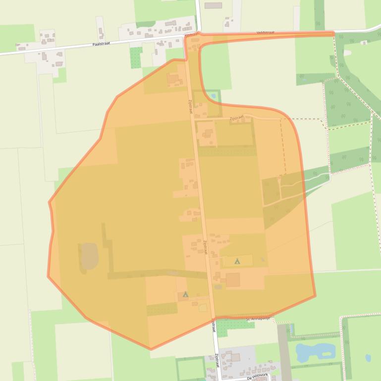 Kaart van postcodegebied 5176NG.