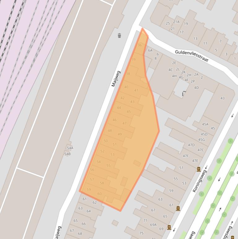 Kaart van postcodegebied 5211AC.