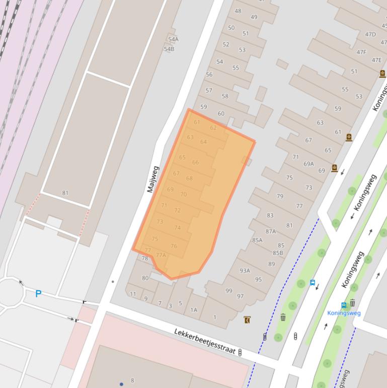 Kaart van postcodegebied 5211AD.