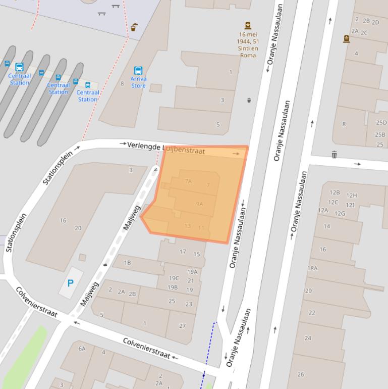 Kaart van postcodegebied 5211AS.