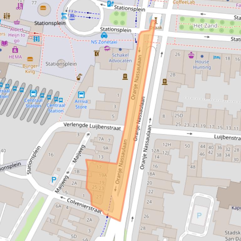 Kaart van postcodegebied 5211AT.