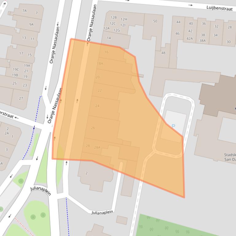 Kaart van postcodegebied 5211AX.