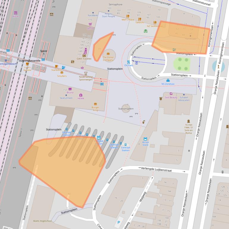 Kaart van postcodegebied 5211BJ.