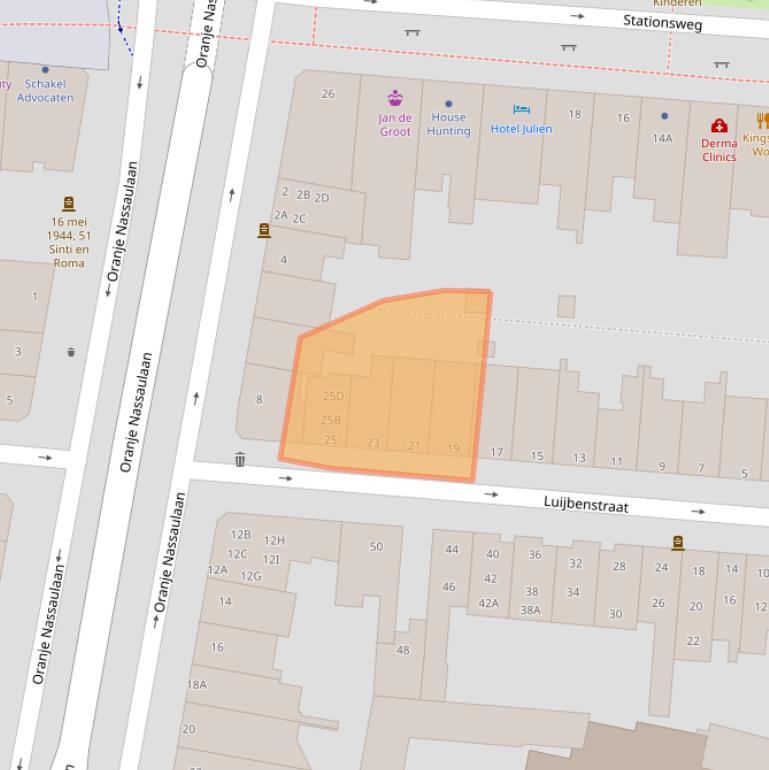 Kaart van postcodegebied 5211BS.