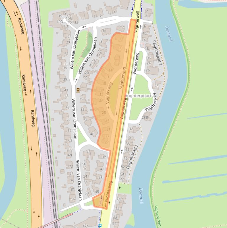 Kaart van postcodegebied 5211CJ.