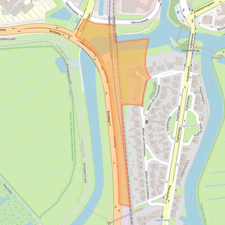 Kaart van postcodegebied 5211CP.