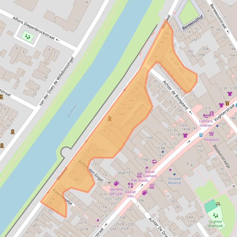 Kaart van postcodegebied 5211DB.