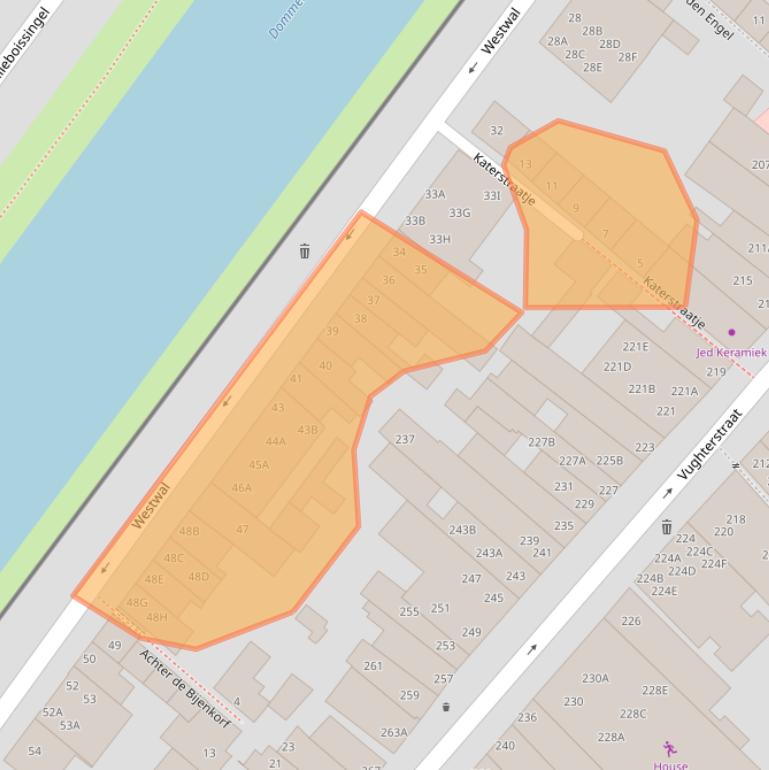 Kaart van postcodegebied 5211DC.