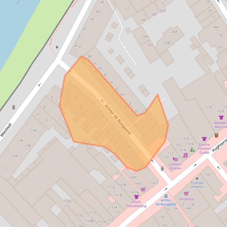 Kaart van postcodegebied 5211DG.