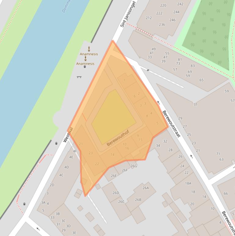 Kaart van postcodegebied 5211DH.