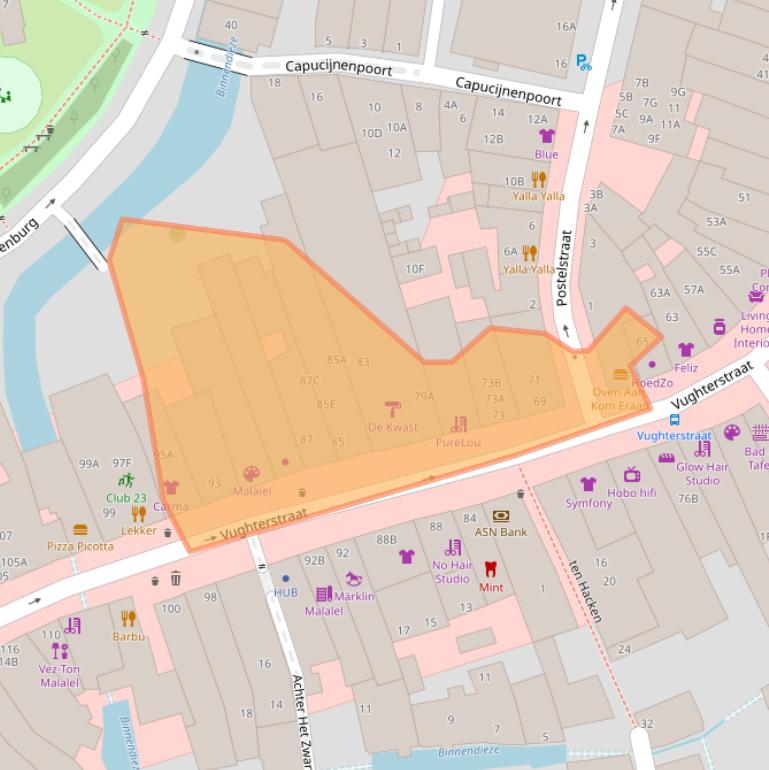 Kaart van postcodegebied 5211EZ.