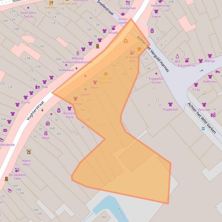 Kaart van postcodegebied 5211GH.