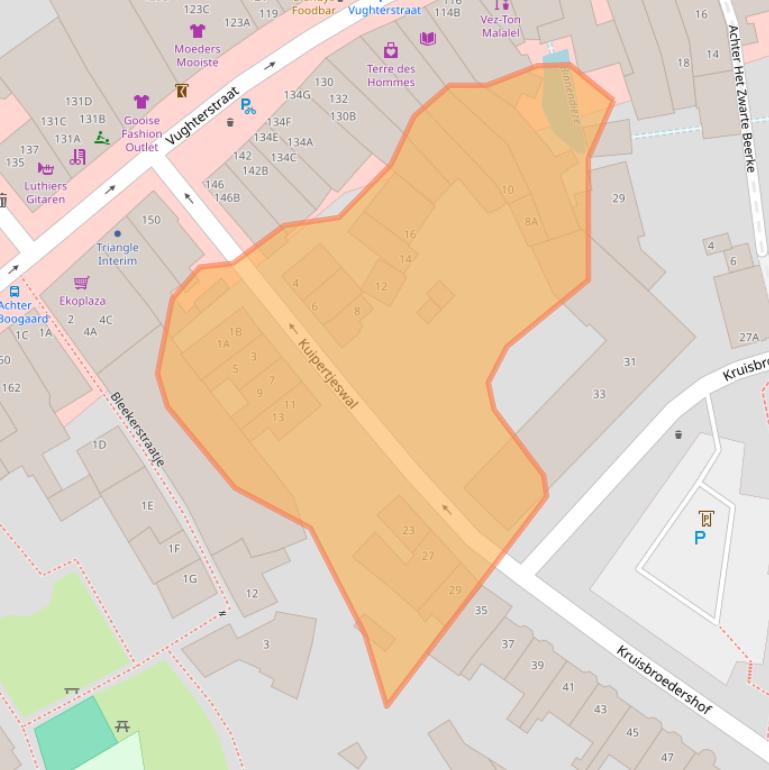 Kaart van postcodegebied 5211GW.