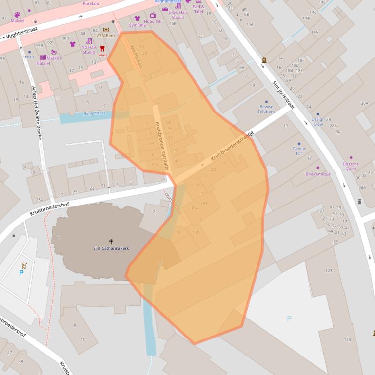 Kaart van postcodegebied 5211GZ.