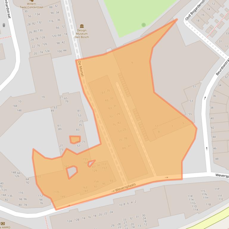 Kaart van postcodegebied 5211HD.