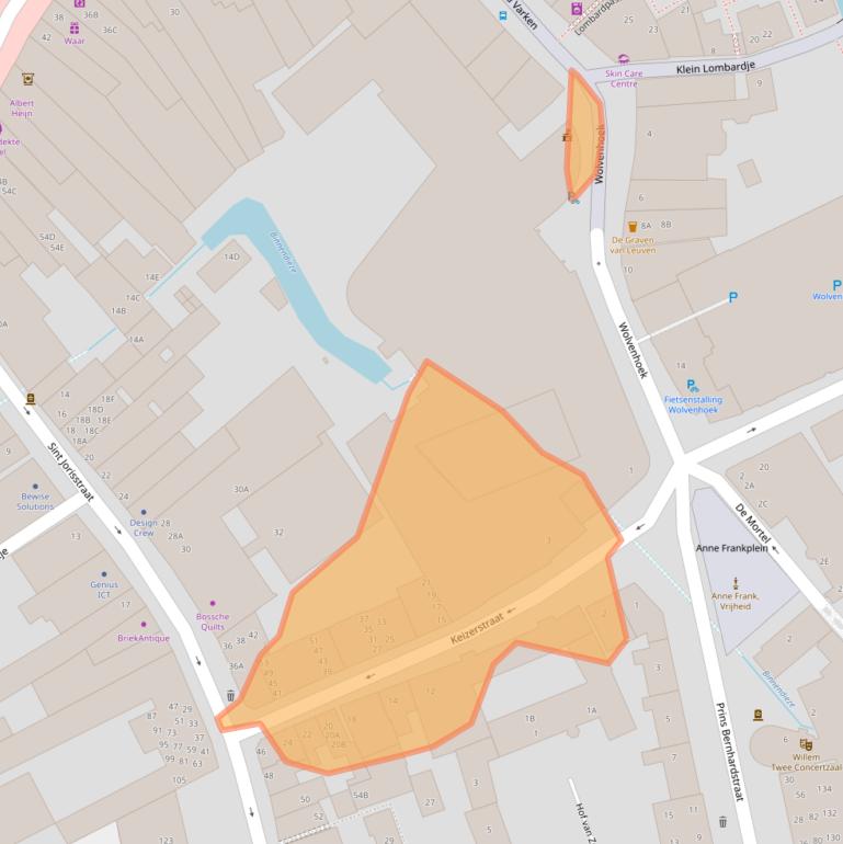 Kaart van postcodegebied 5211HG.