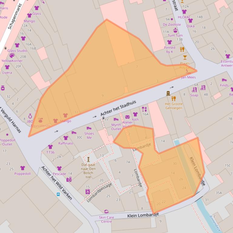 Kaart van postcodegebied 5211HM.