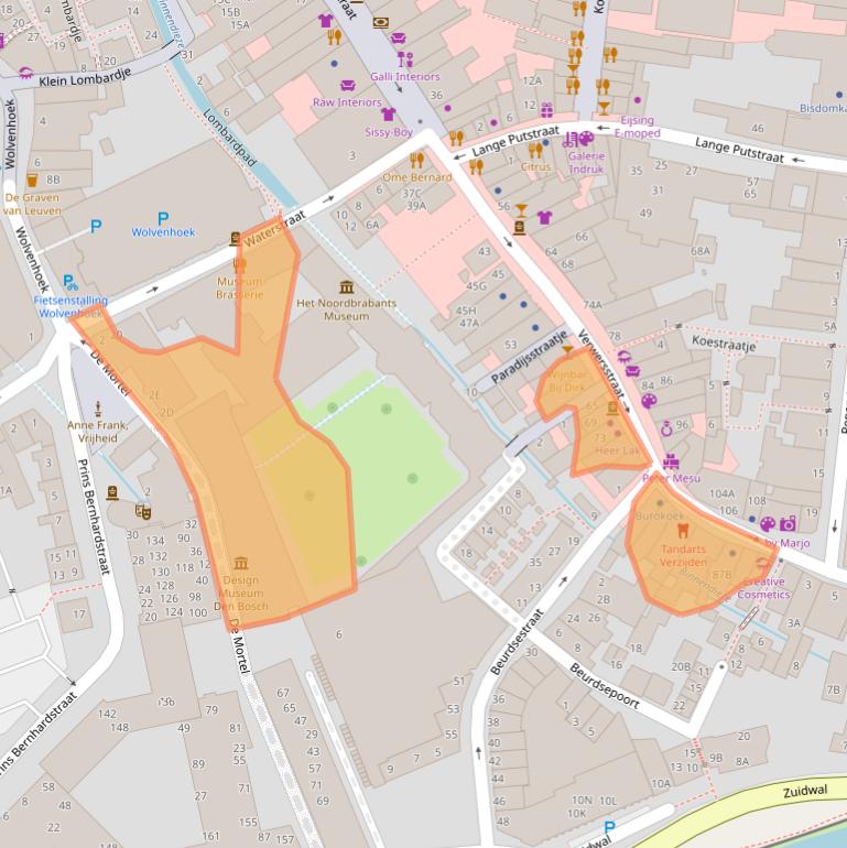Kaart van postcodegebied 5211HV.
