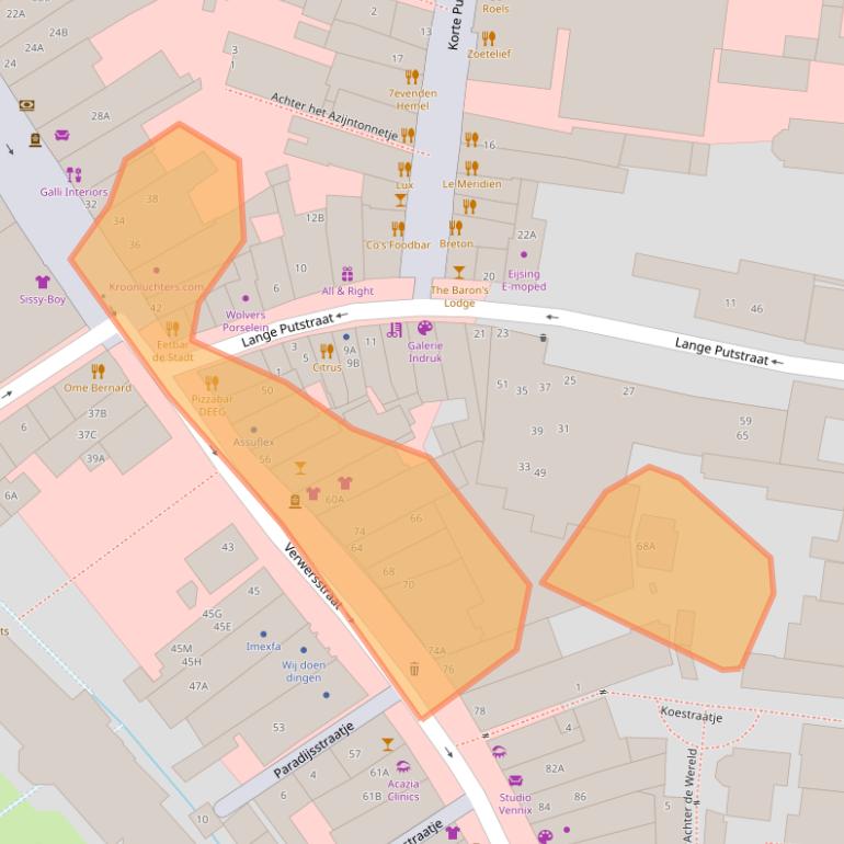 Kaart van postcodegebied 5211HX.