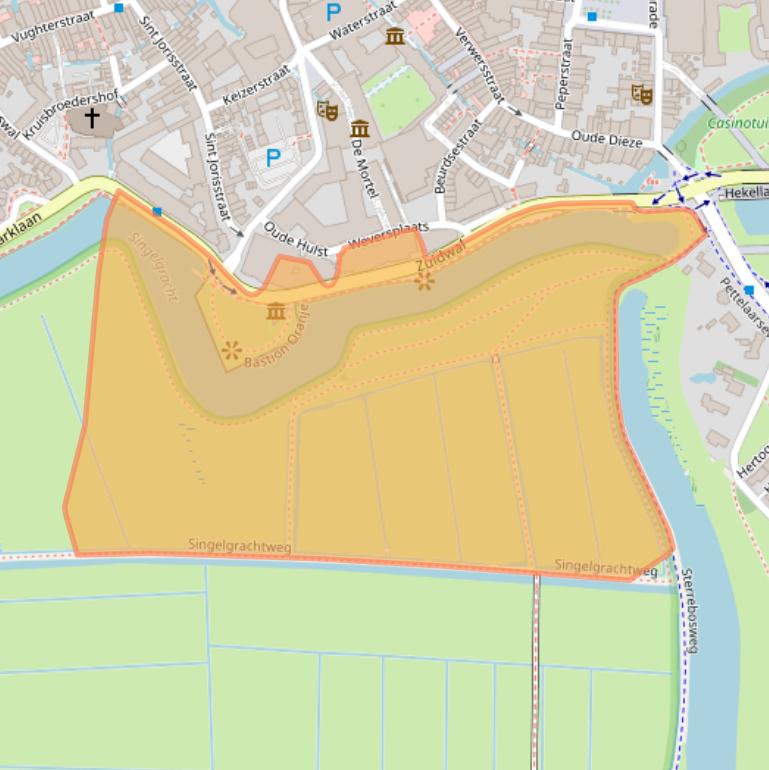 Kaart van postcodegebied 5211JE.