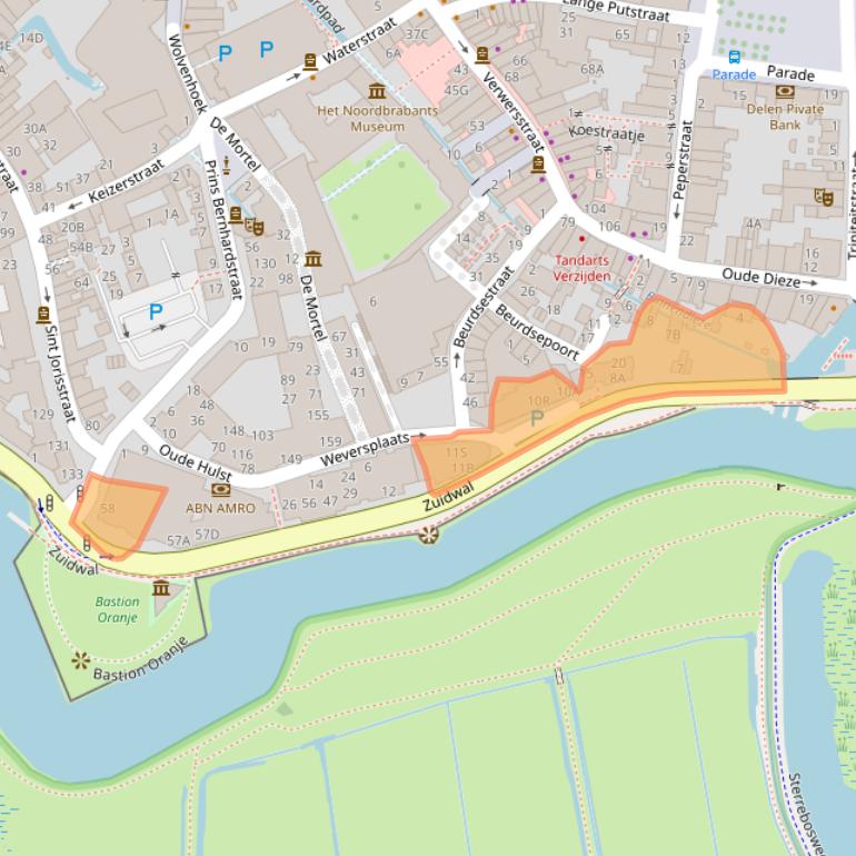 Kaart van postcodegebied 5211JK.