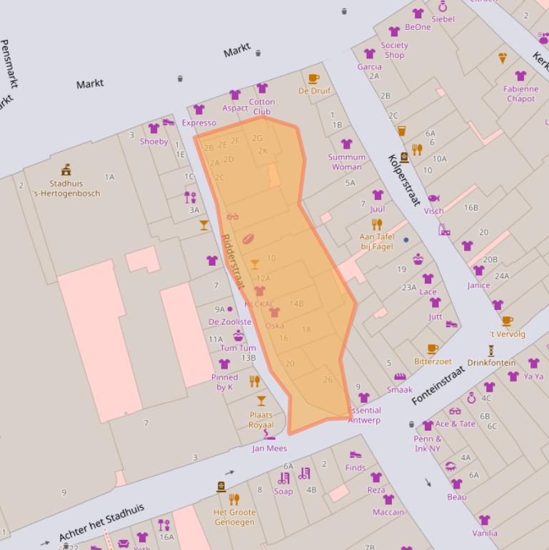 Kaart van postcodegebied 5211KA.