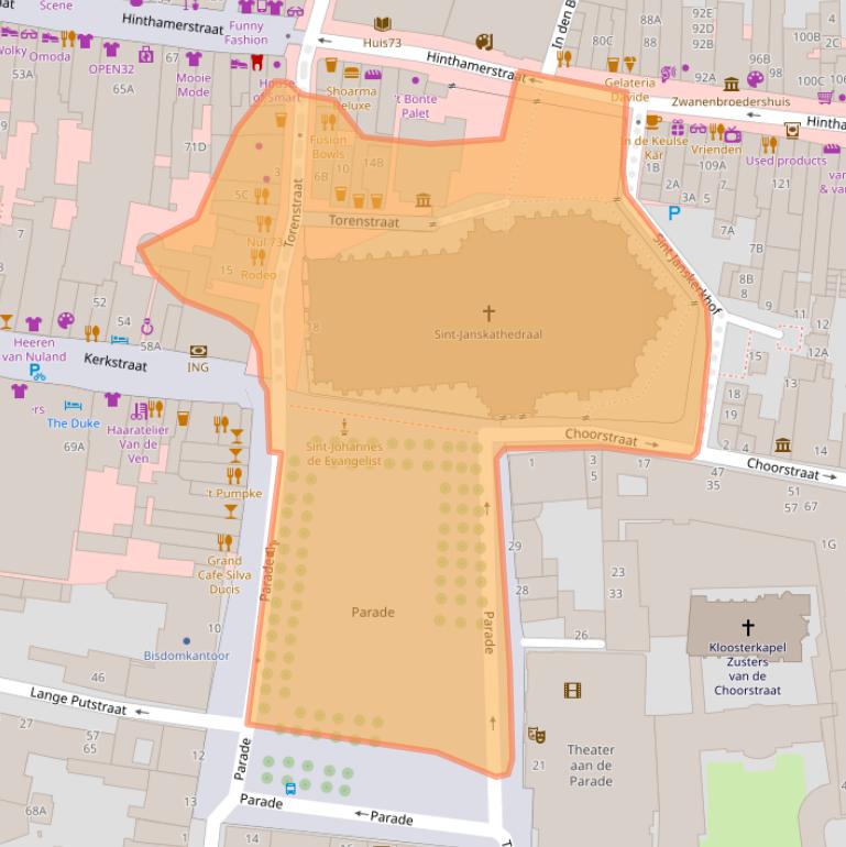 Kaart van postcodegebied 5211KK.