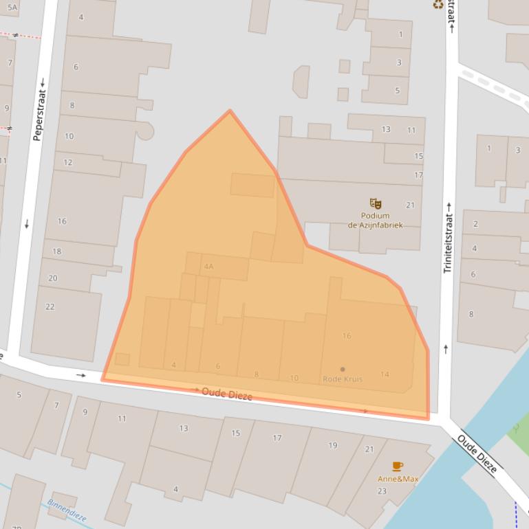 Kaart van postcodegebied 5211KV.